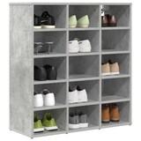 thumbnail of vidaXL Schuhschrank Betongrau 77,5 x 30 x 83,5 cm Holzwerkstoff