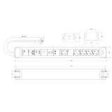 thumbnail of BACHMANN CONNECTUS 4+1xCEE7/3 M&S GVS Strom 2,0m CEE7/7