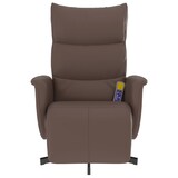 thumbnail of vidaXL Massagesessel mit Fußteil Braun Kunstleder
