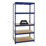 thumbnail of PROREGAL Mega Deal 3x Étagère charge lourde TIGER & 1x Etabli TIGER | 300kg par niveau | Bleu | Étagère de garage etabli de travail bricolage