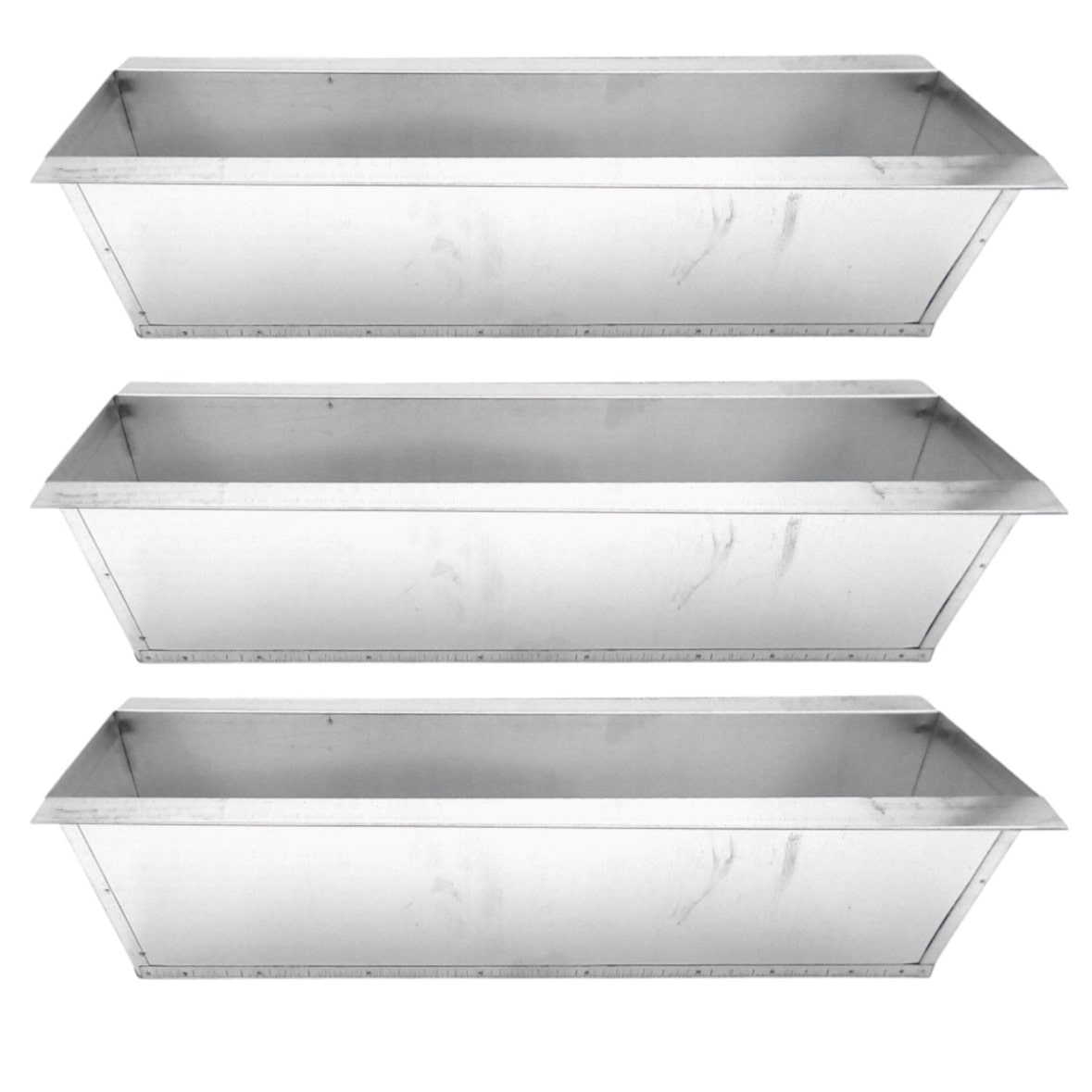 Pflanzkasten für Europaletten 1-6 Stück verzinkt schwarz Balkon Blumenkasten Silber