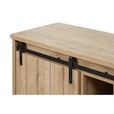 thumbnail of Matelpro - Buffet/bahut style rustique 225 cm coloris chêne Perrine - Moderne & Design -Chêne - Deux étagères intérieures -Types de portes: Coulissant