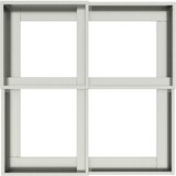 thumbnail of vidaXL Gartenblumentopf Silber 80 x 80 x 48 cm Verzinkter Stahl