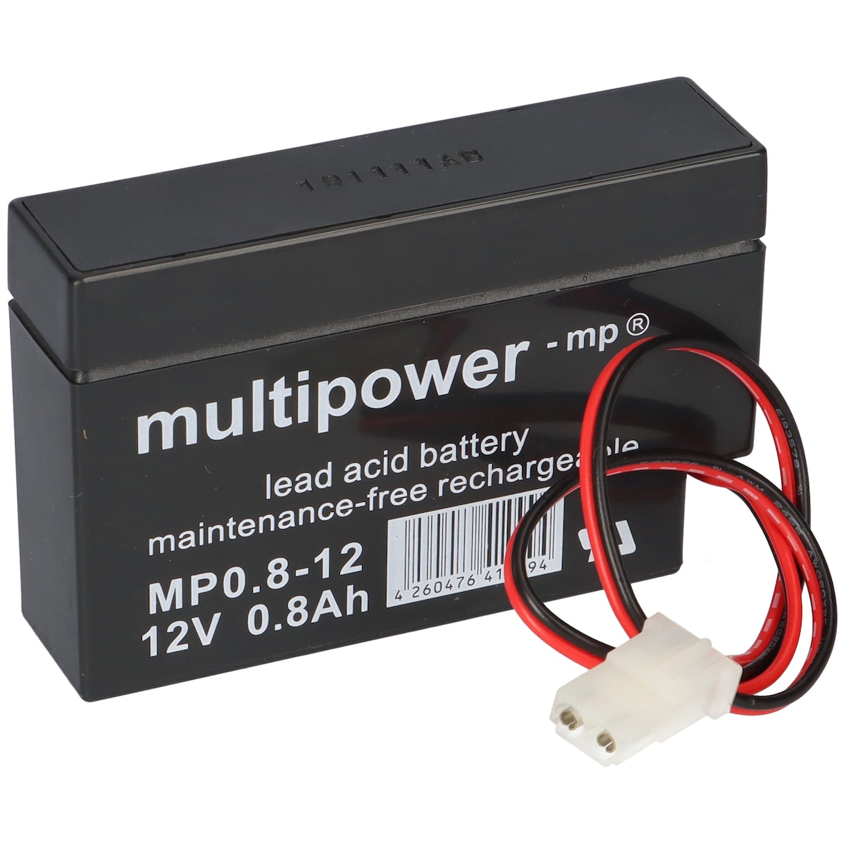 Multipower Blei-Akku MP0,8-12AMP Pb 12V 0,8Ah