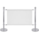 thumbnail of MobeventPro Pancarta blanca para separadores de postes - L100 x h69 cm