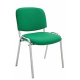 thumbnail of Besucherstuhl Ken Chrom Stoff grün