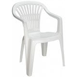 thumbnail of 4x Gartenstühle Stuhl Terrassenstuhl Stapelstuhl Kunststoff Weiß 0810