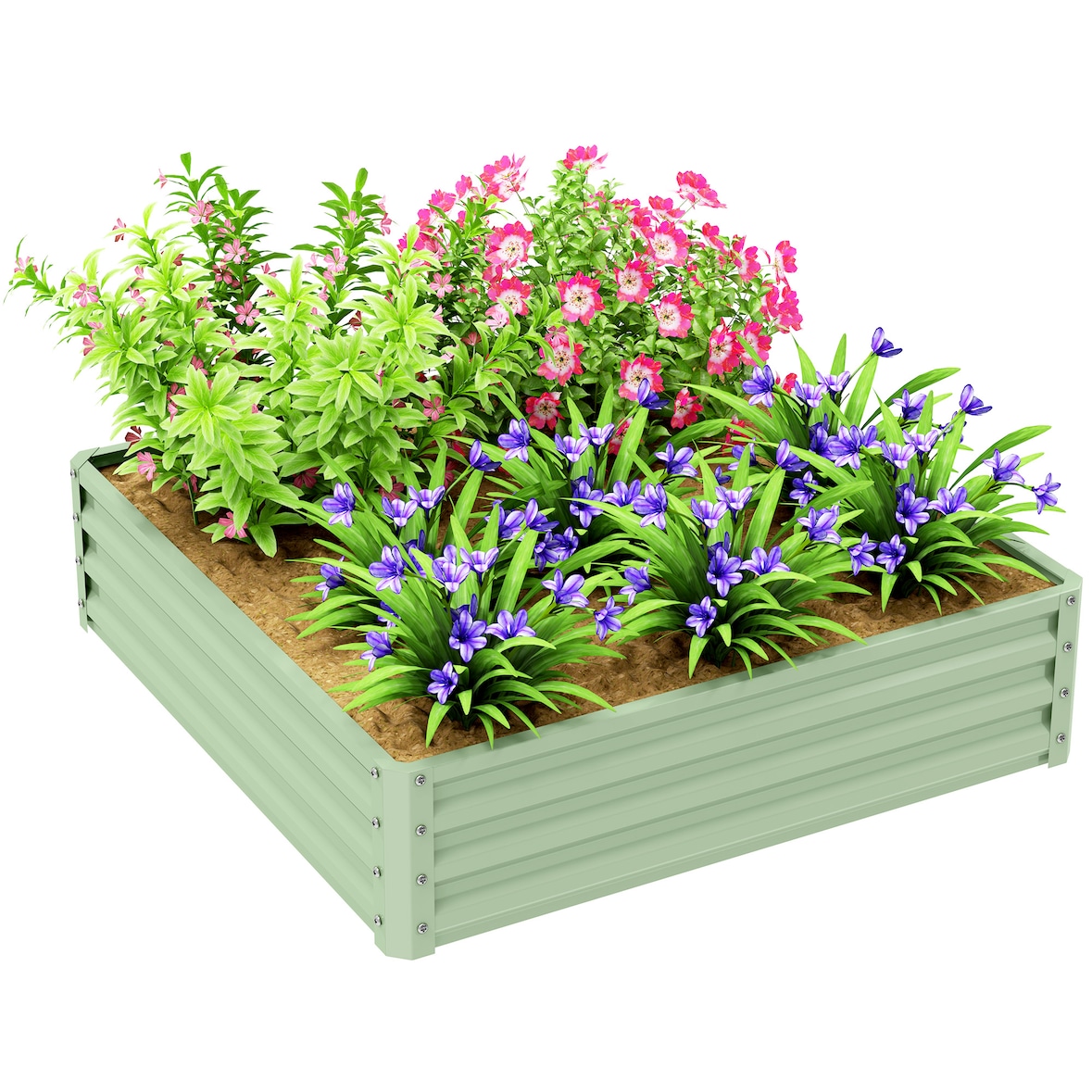 Outsunny-Hochbeet-120L x 120B x 30H cm-Grün