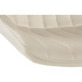 thumbnail of Tabouret de bar Toni en Similicuir Pied en Métal réglable pivotant Crème/Blanc