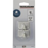 thumbnail of Set van 2 zelfklevende roestvrijstalen haken, Fackelmann Tecno