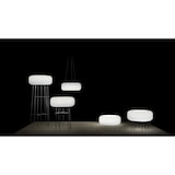 thumbnail of Lampada da Terra in Polietilene Bianco e struttura Nera, Luce a LED Fredda - Serie Elly da Esterno in Polietilene 54x40 cm (d x h) LA375-0400X1