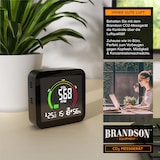 thumbnail of Brandson - CO2 Melder Messgerät Luftqualitätsprüfer, Kohlenstoffdioxid Sensor Messung PPM, Co2 Anzeige, Raumluft Lüftungsampfehlung Alarm, Wecker
