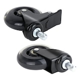 thumbnail of Bürostuhl Rollen 5er Set, HMF 6810, 11 mm, Schwarz