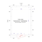 thumbnail of Chambre froide positive avec groupe 2100x3000x2200 - Combisteel