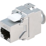 thumbnail of BACHMANN Keystone CAT6a STP Kupplung, RJ45/LSA-Anschlusstechnik 10GB, silberfarben