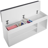 thumbnail of tectake Banc à chaussures NATALYA avec coussin d'assise 104x30x49cm - blanc - 403623