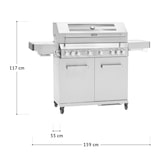 thumbnail of TAINO PLATINUM YAMARA 6+2 Gasgrill Edelstahl 6 Brenner Sear-Burner Backburner