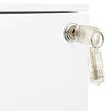 thumbnail of vidaXL Aktenschrank mit Rollen Weiß 39x45x67 cm Stahl