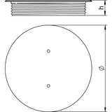 thumbnail of OBO Bettermann Blindabdeckung BAB80 7011 7406992