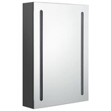 thumbnail of Helloshop26 - Badezimmerschrank mit LED-Spiegel 50 x 13 x 70 cm graues MDF 02_0006596