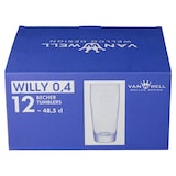 thumbnail of Van Well Willy Becher geeicht 0,4 L 12 Stück