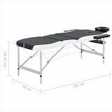 thumbnail of Helloshop26 - Klappbare Massageliege 3-teilig Edelstahl schwarz-weiß 02_0001822