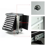 thumbnail of Mephisto Werkzeugwagen Werkstattwagen mit Edelstahlablage und 8 von 8 Schubladen mit Chrom-Vanadium Werkzeug in Soft Inlays mit Carbonoptik