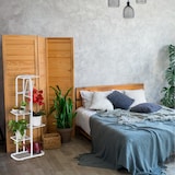 thumbnail of Relaxdays Blumentreppe Metall, 6-stufige Blumenetagere, außen & innen, HBT 107 x 44 x 24 cm, Pflanzenregal, schwarz