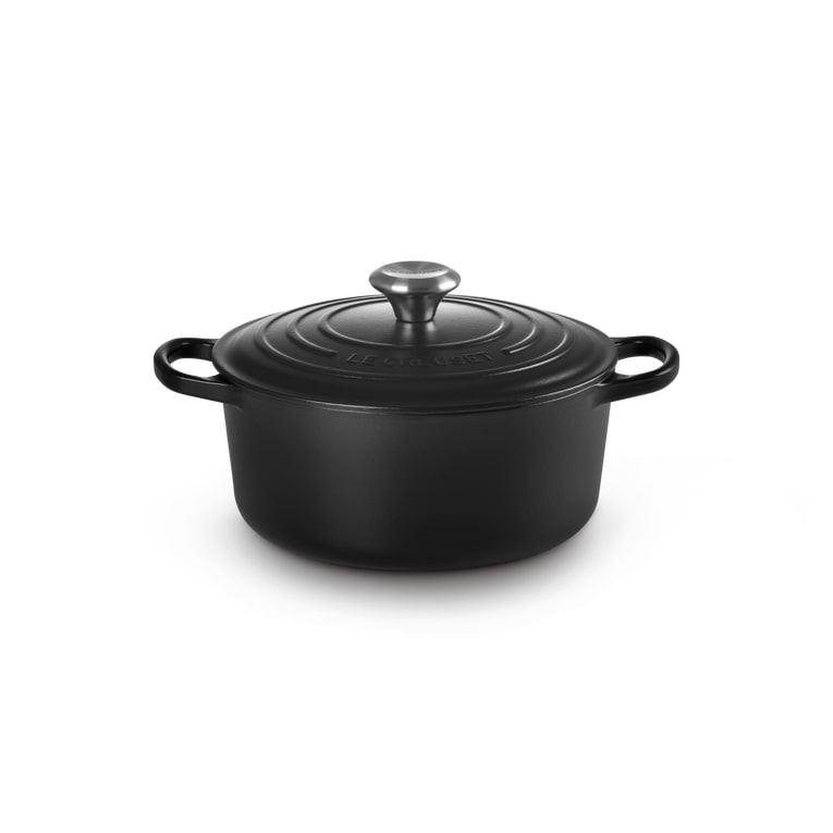 Le Creuset Signature Roaster round 24cm black Schwarz (21177240000430)