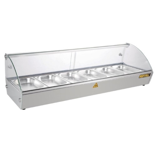 Equipementpro - Vitrine Chauffante à poser 120 cm - 6 x GN1/3 - Buffalo