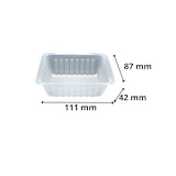 thumbnail of Firplast Barquette plastique PS transparente 250 g 118mm x 87mm x 42mm (x3000)