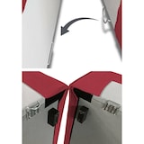 thumbnail of Dmora Divano fisso Patrizia, Divano componibile a 2 posti con penisola destra, 100% Made in Italy, Sofà moderno in tessuto, Cm 220x170h70, Rosso