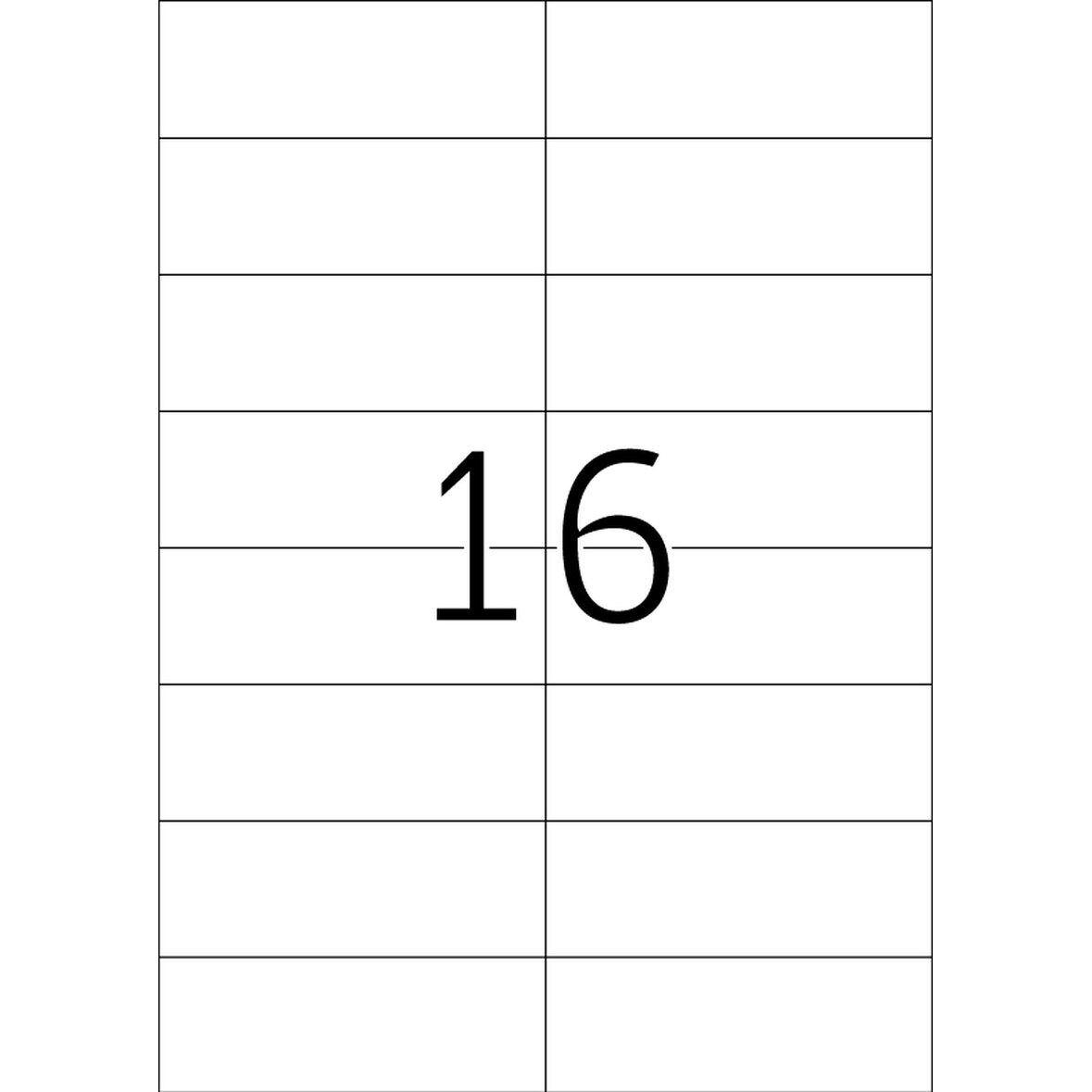 Etiketten 105x37 mm blau ablösbar Papier matt VE= 320 Stück