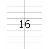 thumbnail of Etiketten 105x37 mm blau ablösbar Papier matt VE= 320 Stück