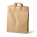 thumbnail of greenbox - Tragetaschen aus Recyclingpapier XL, 32 x 12 x 40 cm, braun, 250 St.