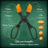 thumbnail of La Croquetera - Multifunktionales Utensil mit 4 austauschbaren Kunststoffformen für Kroketten in Orange