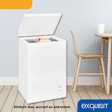 thumbnail of Exquisit Gefriertruhe, Kombigerät, 2-in-1, 99 Liter, Tiefkühltruhe, Kühlen, 4-Sterne-Gefrieren, Gefrierkorb, GT100-050E weiss