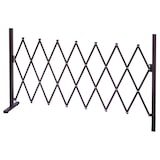 thumbnail of Décoshop26 - Barrera de malla tipo tijera rejilla extensible de protección para animales aluminio marrón altura 103 cm ancho 04_0003378