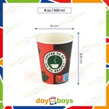 thumbnail of DayBays 24000 Stk. Kaffeebecher 8oz/200ml Ø8cm " Coffee To Go Becher " Pappe mit PE-beschichtet