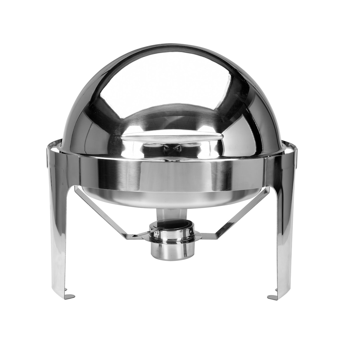 Gastro Speisenwärmer Runder Rolltop-Chafing Dish 6L aus Edelstahl