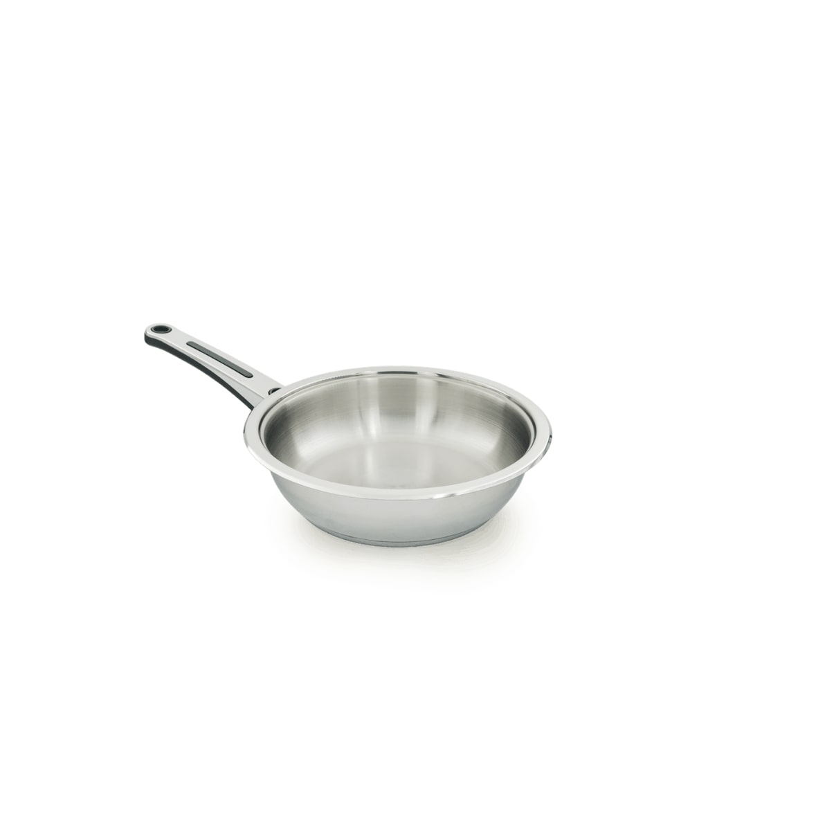 ECOVITAM – Poêle Inox 18/10 – Diamètre 20cm – Tous feux dont induction  - Fabriqué en Italie