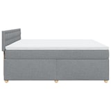 thumbnail of vidaXL Boxspringbett mit Matratze Hellgrau 180x200 cm Stoff