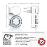 thumbnail of BEARWARE Outdoor Zeitschaltuhr in horizontaler Bauform für Innen und Außen / IP44