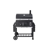 thumbnail of Tarrington House Houtskoolbarbecue Memphis XL, staal, 153 x 71 x 136 cm, met opklapbare zijtafels, deksel met thermometer, 2 wielen, zwart