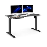 thumbnail of Schreibtisch Worktime Game 140 x 100 LED elektrisch höhenverstellbar schwarz hjh OFFICE
