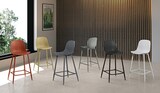 thumbnail of Frida Hocker aus weißem Polypropylen mit Metallbeinen, skandinavisches Design, ergonomischer Sitz für Küche und Wohnzimmer - Om/Frida