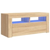 thumbnail of vidaXL TV-Schrank mit LED-Leuchten Sonoma-Eiche 90x35x40 cm