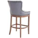 thumbnail of Banco de bar Lakewood em tecido, luz antiga cinza claro