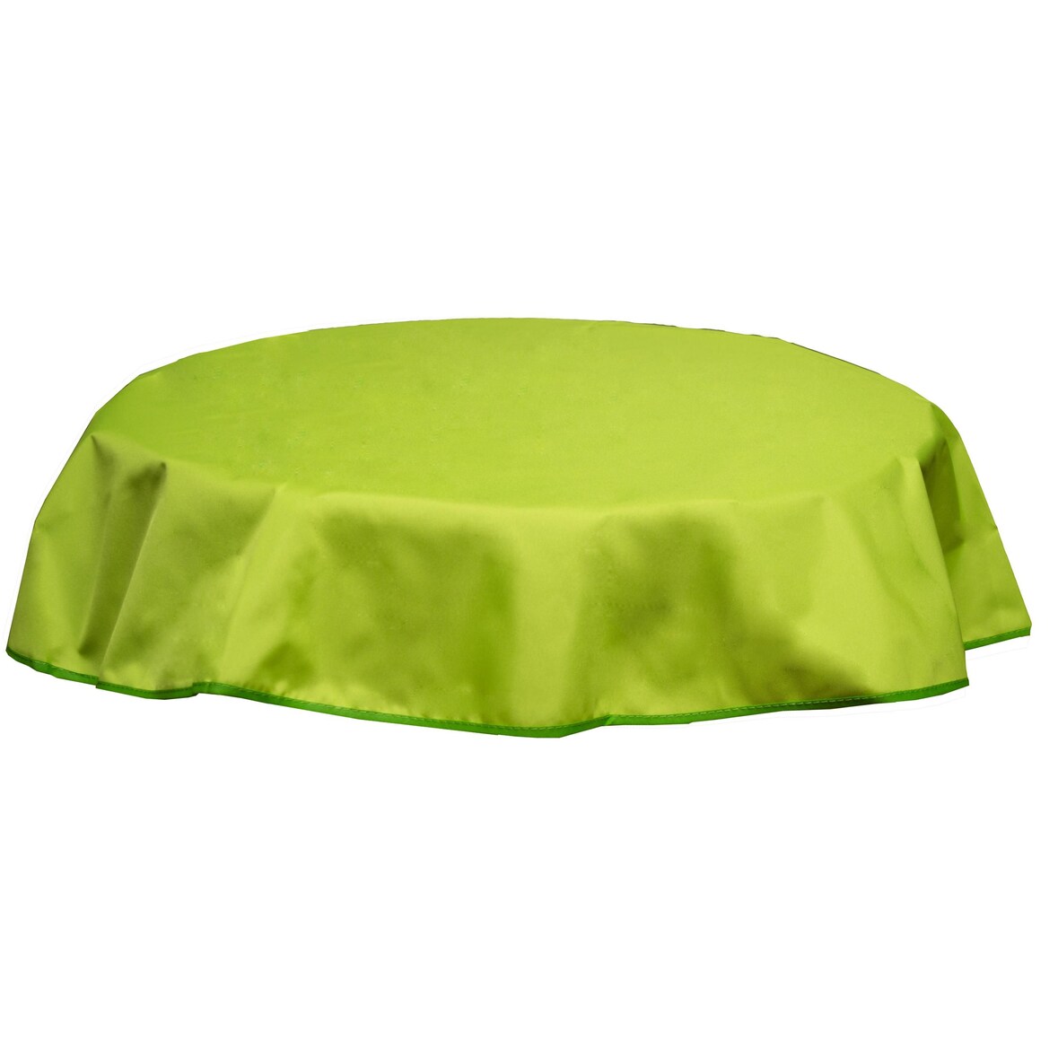 Tischdecke rund 120 cm wasserabweisend mit Windport hellgrün