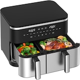 thumbnail of XXL Doppelkammer Heißluftfritteuse 11L (4L+7L), 2600W Airfryer mit 10 Programmen, Rapid-Air Technologie, Sync Finish & Dual Cook, LED Touchscreen